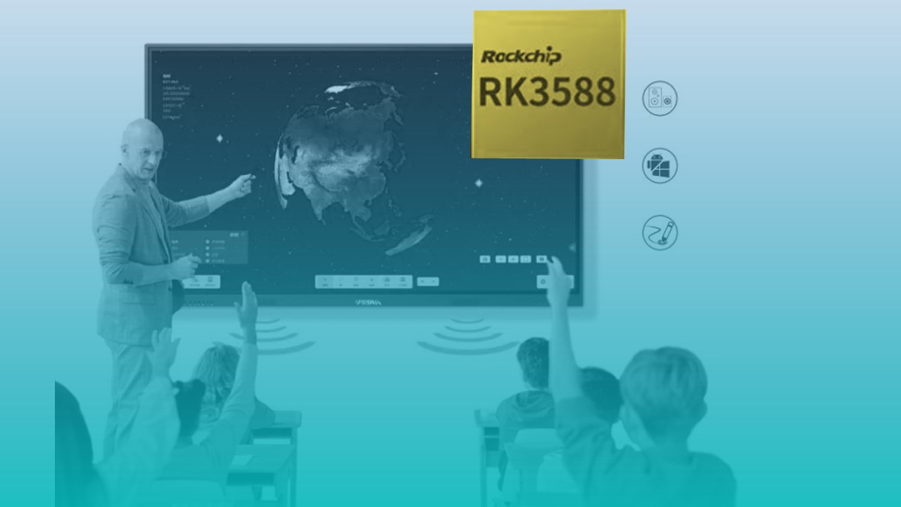 Nilagyan ng RK3588 ï¼smart large-screen release, para mapabilis ang digital transformation ng industriya ng edukasyon